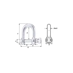 Best Manille inox HR droite Manille & Petit Accastillage·Manille