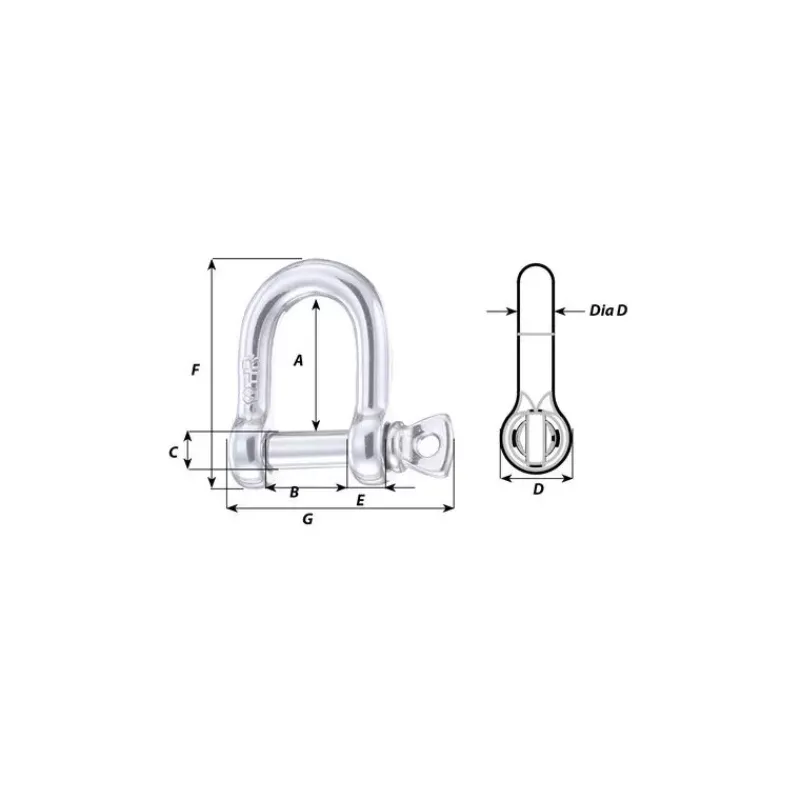 Best Manille inox HR droite Manille & Petit Accastillage·Manille