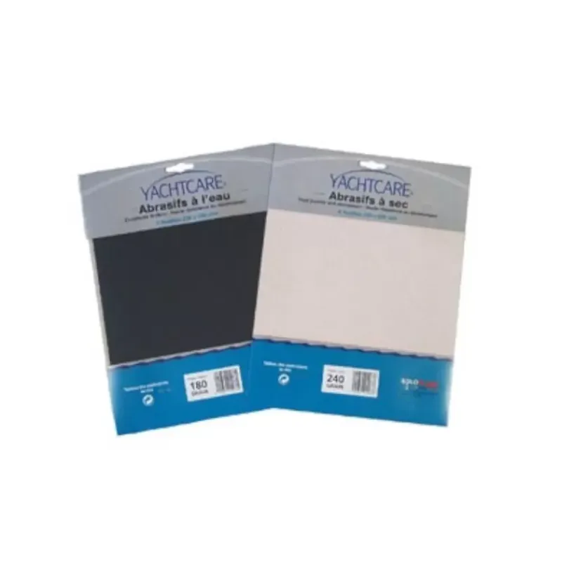 Kit de 3 feuilles abrasive à l'eau 230x230 mm*Yachtcare Online