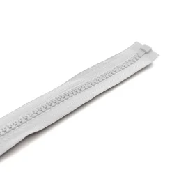 Fermeture injectée 9 mm chaine 10 mm blanc*YKK Best