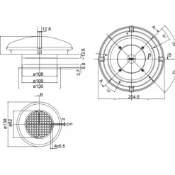 Aérateur permanent ø 205 mm | aération 28 cm²*ZADI Best