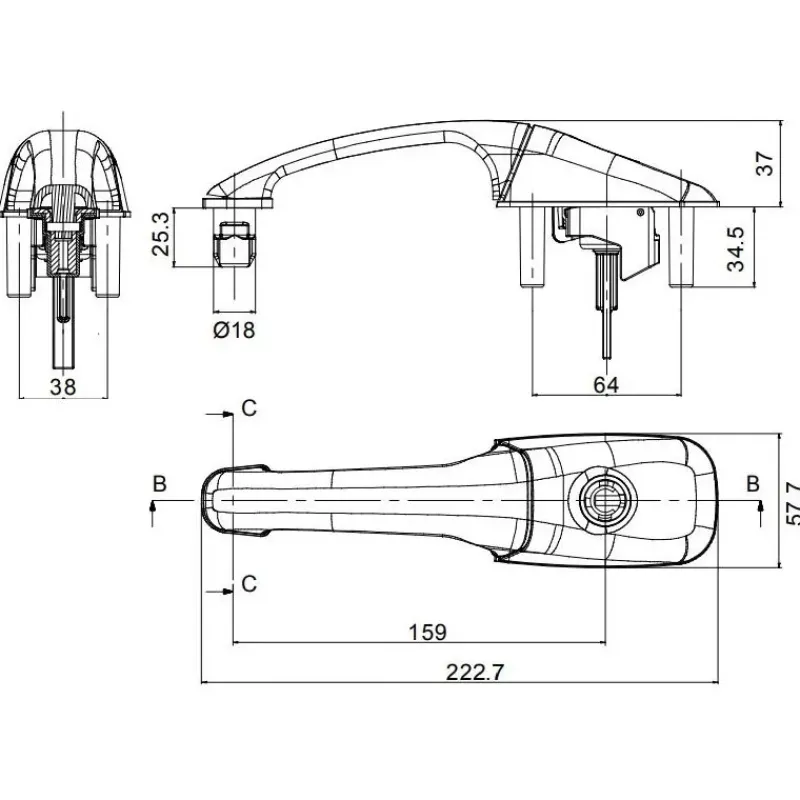 Sale Serrure Basic kit remplacement Poignée, Verrou & Fermeture Extérieures·Serrure & Poignée Extérieure|Poignée, Verrou & Fermeture Extérieures·Serrure & Poignée Extérieure